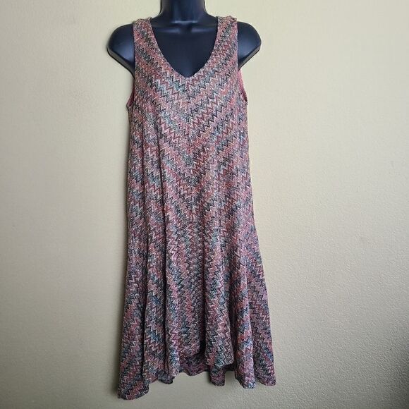 Maeve Drop Waist Chevron Westwater Knit Dress - Picture 2 of 9